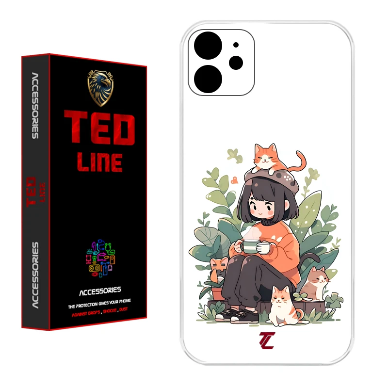 کاور تدلاین طرح گربه کد 1181 مناسب برای گوشی موبایل اپل Iphone 11