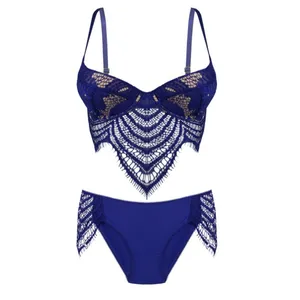 ست شورت و سوتین زنانه مدل گیپور دار  02