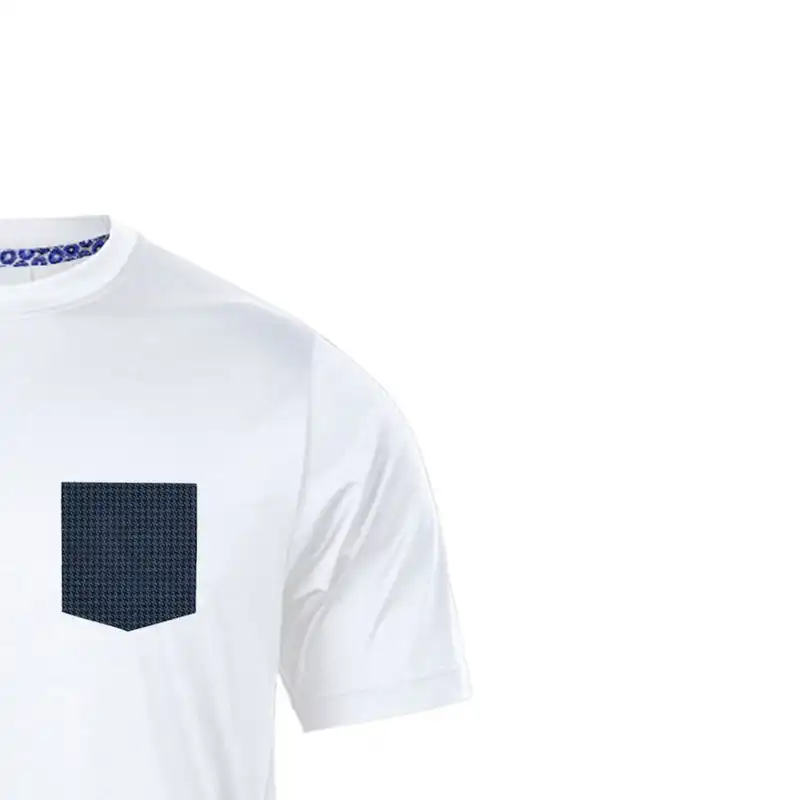 تی شرت آستین کوتاه مردانه رانژ مدل  جیب دار 23RA04 - 406 رنگ سفید