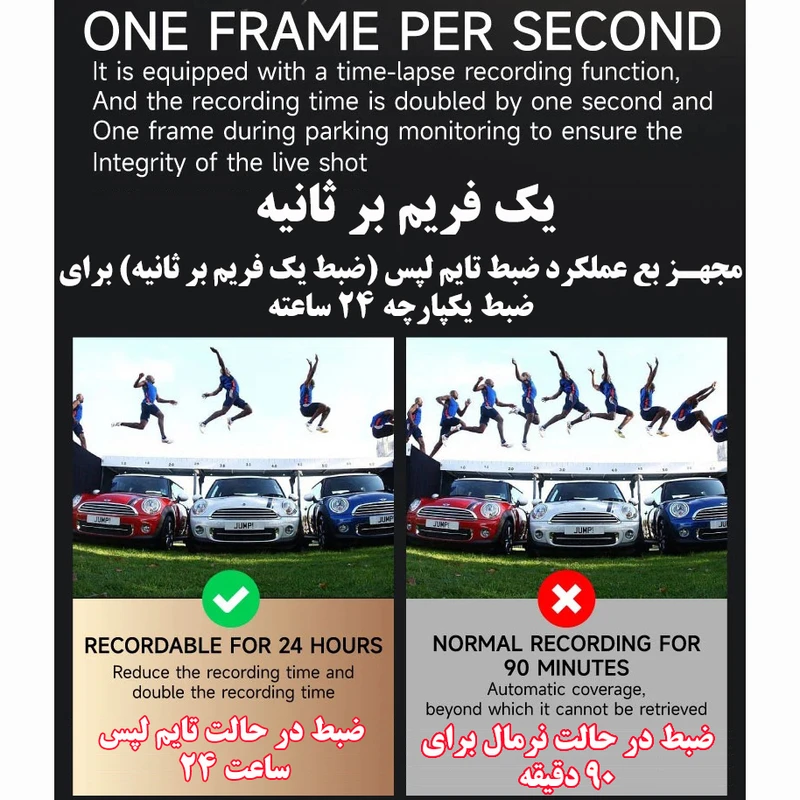 عکس شماره 5 : آینه مانیتوردار و دوربین عقب خودرو مدل l1045-2k