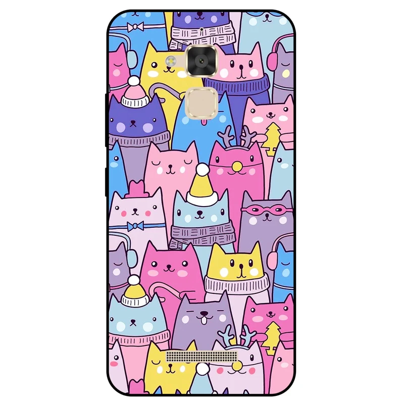 کاور مگافون طرح گربه مدل 8065 مناسب برای گوشی موبایل ایسوس Zenfone 3 Max / ZC520TL      