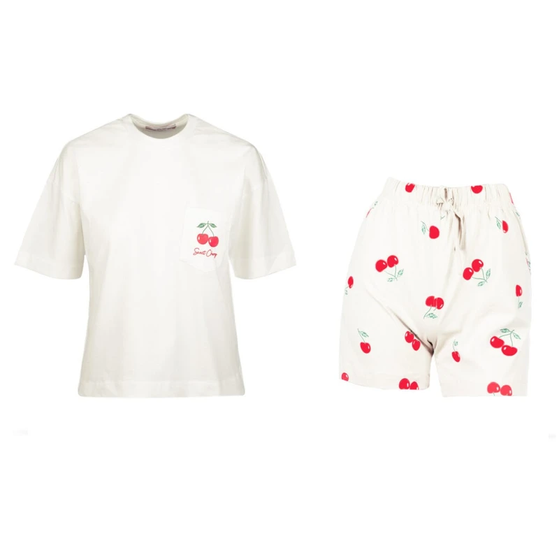 ست تی شرت و شلوارک زنانه مدل SB-SS-3024