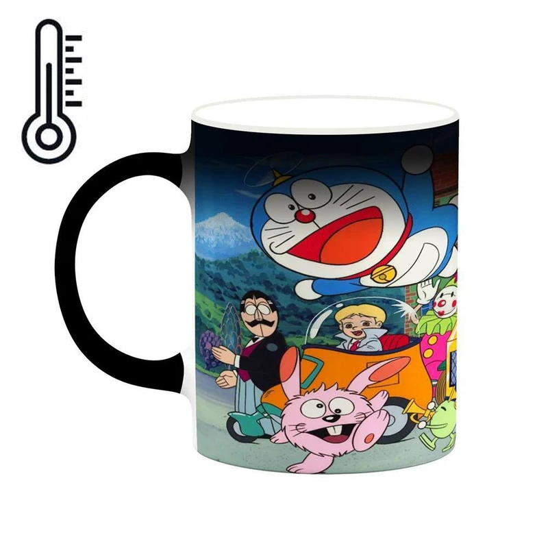 ماگ حرارتی کاکتی مدل کارتون Doraemon کد mgh22502