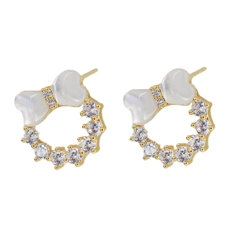 گوشواره میخی  زنانه زودیکا مدل پاپیون کد AAC1087