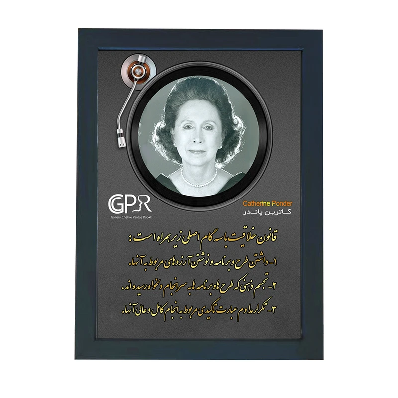 تابلو گالری چهره پرداز رخ مدل انگیزشی فارسی طرح کاترین پاندر کد GCPR_20071