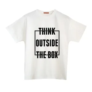 تی شرت آستین کوتاه زنانه مدل تکست رنگ سفید