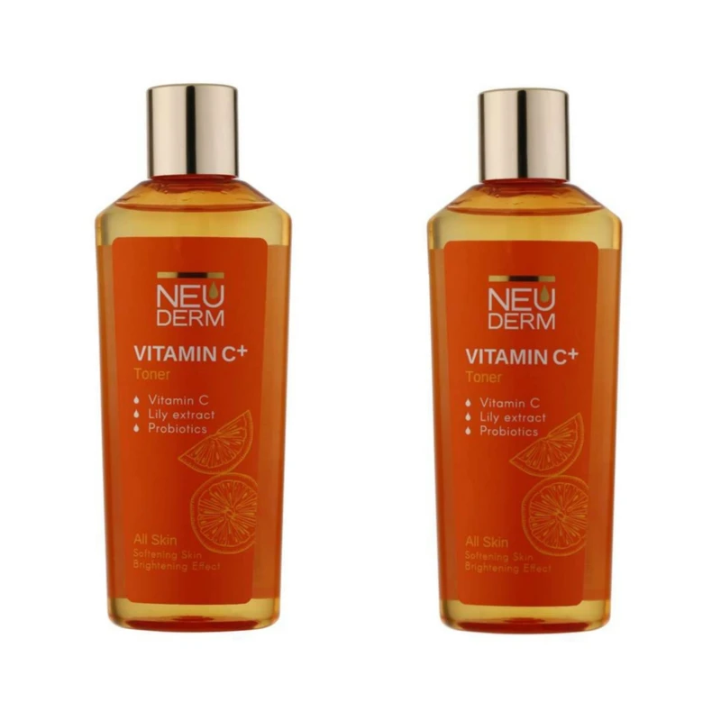 تونر نئودرم مدل ویتامین سی پلاس حجم ۲۰۰ میلی لیتر مجموعه دو عددی