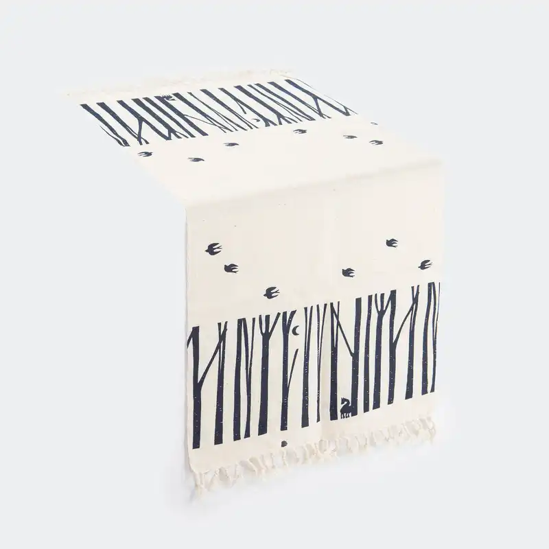 رومیزی چاپ دستی گدار مدل سپیدار