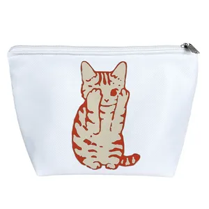 کیف لوازم آرایش دخترانه خندالو مدل گربه کیوت کد 10390