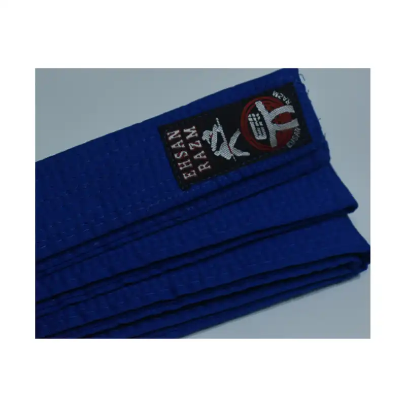 کمربند کاراته احسان رزم مدل ضخیم رنگ آبی