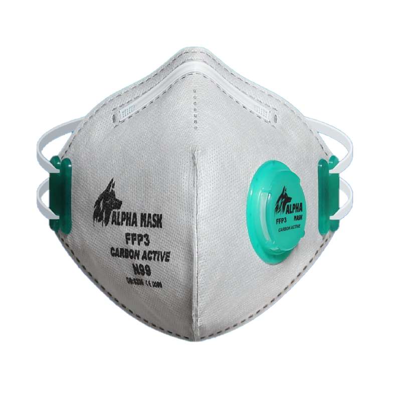 ماسک تنفسی آلفا ماسک 7 لایه کد N99 CARBON ACTIVE بسته 12 عددی ماسک تنفسی آلفا ماسک 7 لایه کد N99 CARBON ACTIVE بسته 12 عددی
