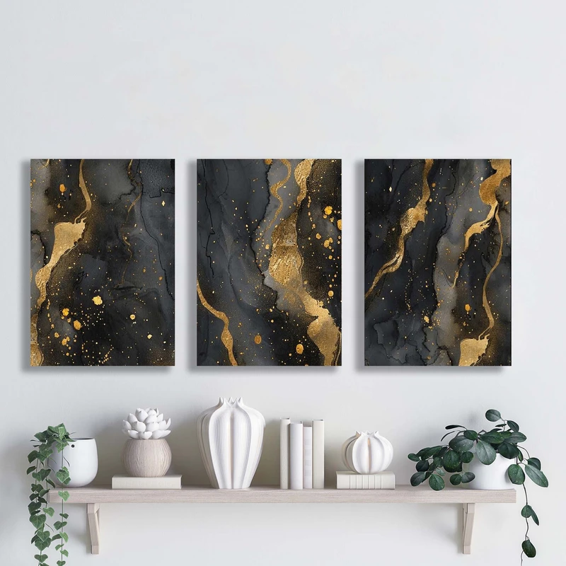 تابلو شاسی آتریسا مدل آبستره ATA141 مجموعه سه عددی