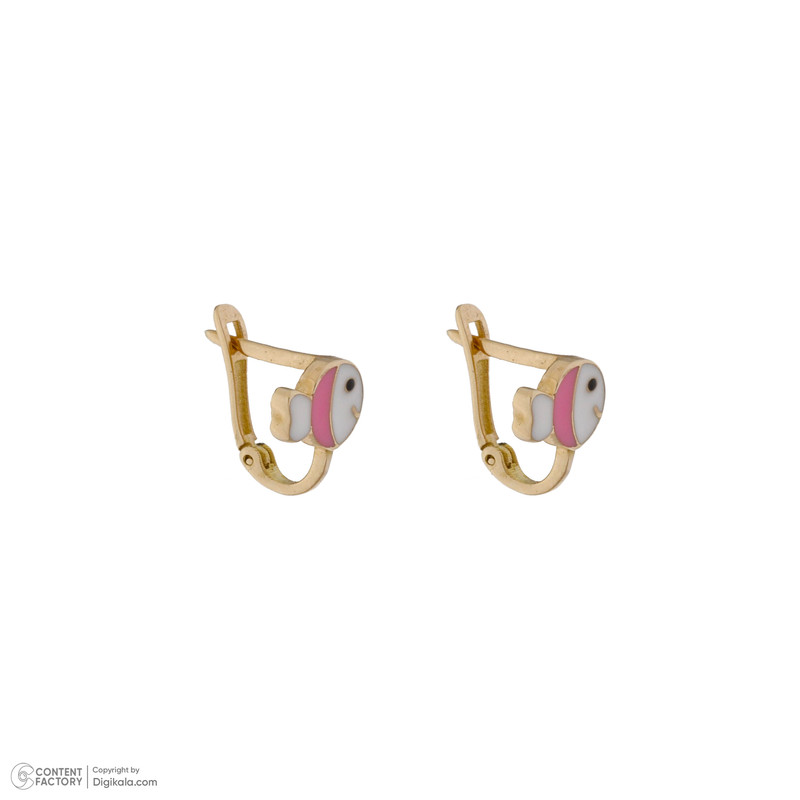 گوشواره طلا 18 عیار دخترانه میو گلد مدل E1194