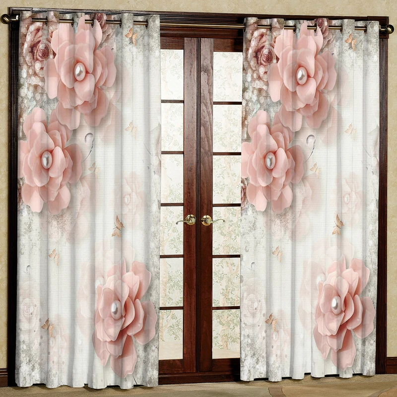  پرده مدل گل دار مخمل پانچی کد 4403 سایز 200x140 سانتی متر