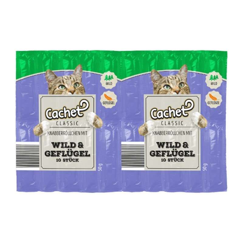 اسنک تشویقی گربه کچت مدل  Wild And Geflugel بسته 10 عددی