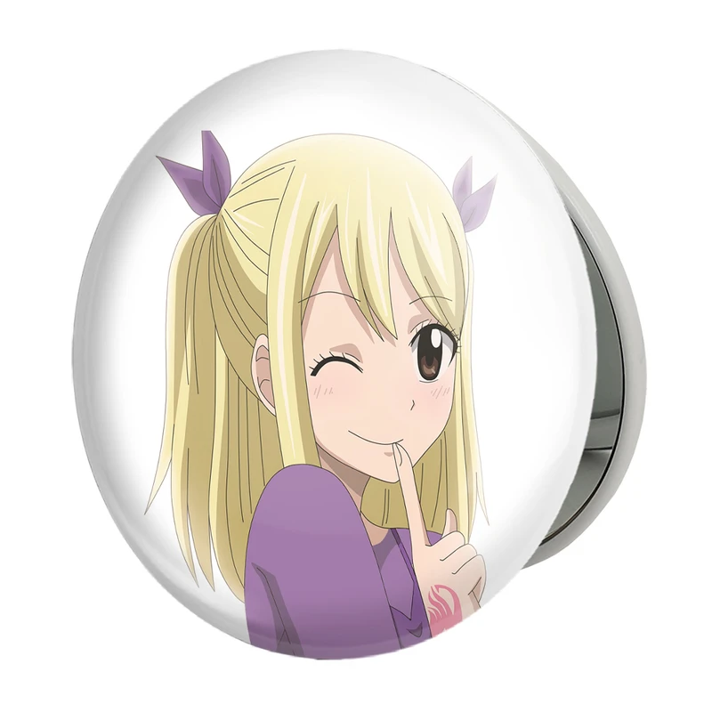 آینه جیبی خندالو طرح لوسی انیمه فری تیل Fairy Tail مدل تاشو کد 16521 