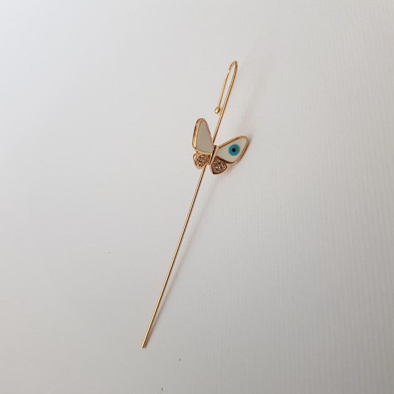 گوشواره زنانه وای اس ایکس مدل کراس پروانه ای