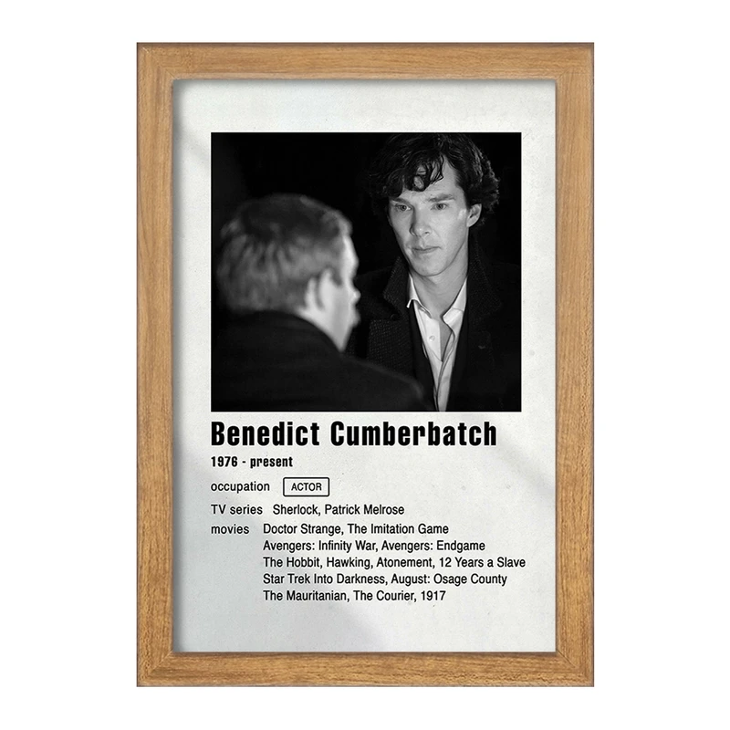 تابلو خندالو مدل بندیکت کامبربچ (Benedict CumberBatch) کد F11204