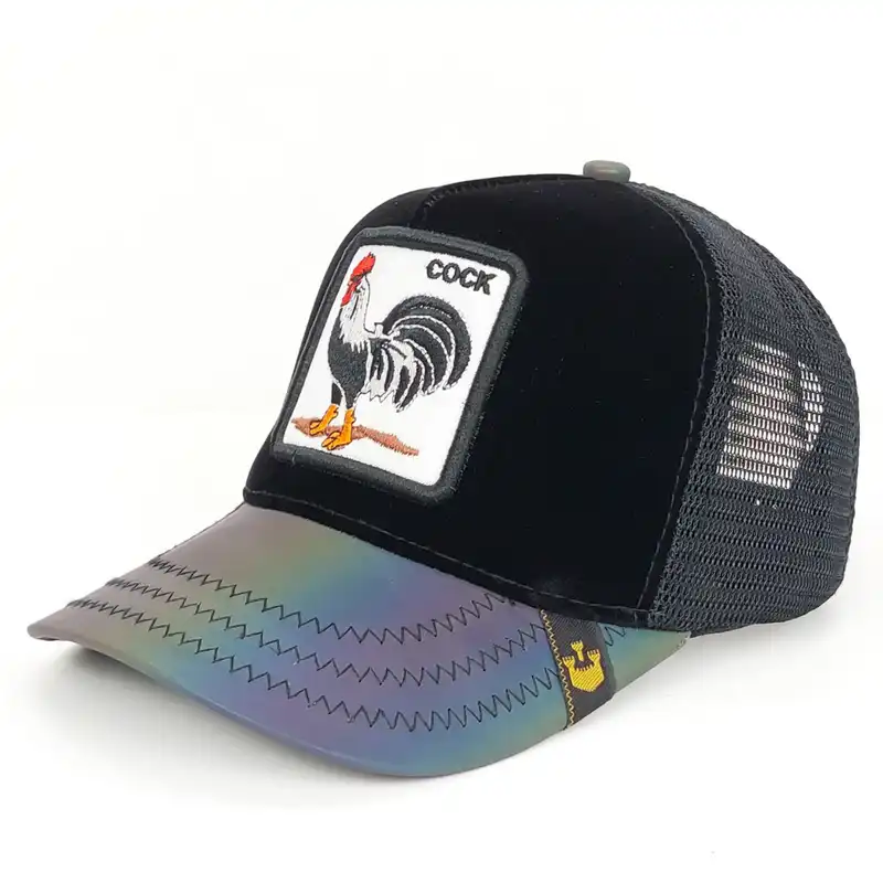 کلاه کپ گورین براز مدل پشت تور طرح خروس کد 1130