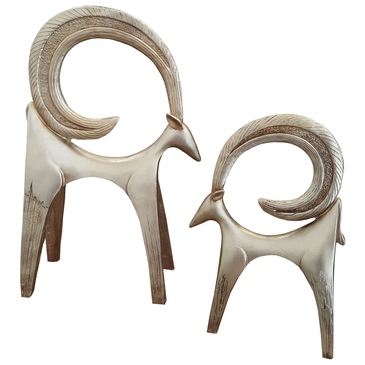 مجسمه لیلپار طرح گوزن مدل HOA-1153 مجموعه 2 عددی