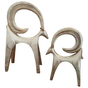 مجسمه لیلپار طرح گوزن مدل HOA-1153 مجموعه 2 عددی