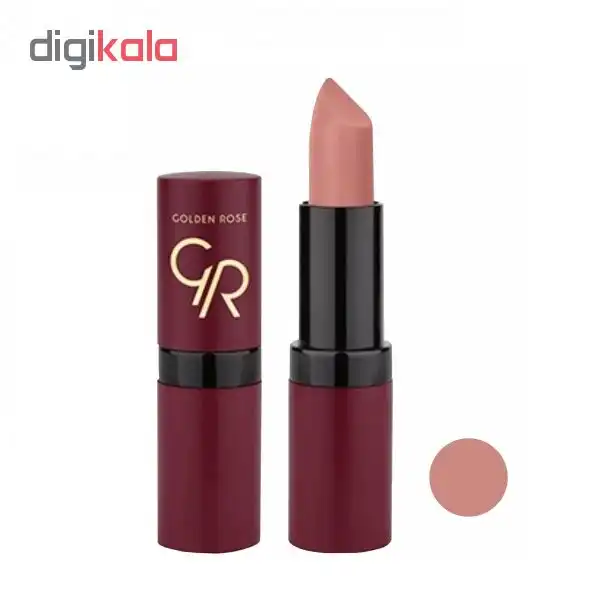 رژلب گلدن رز مدل Velvet شماره 01