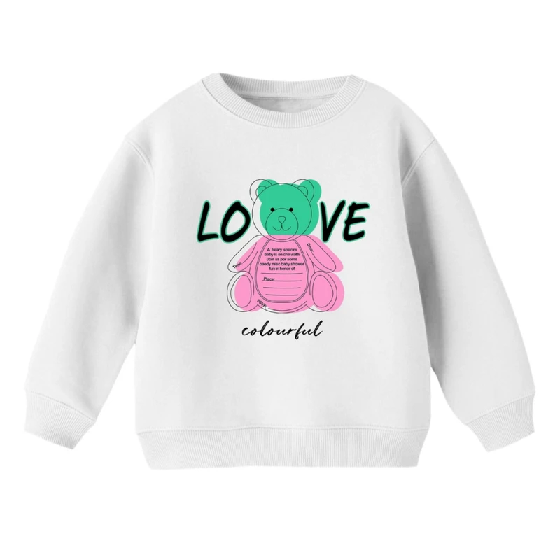 سویشرت بچگانه مدل خرس رنگارنگ  