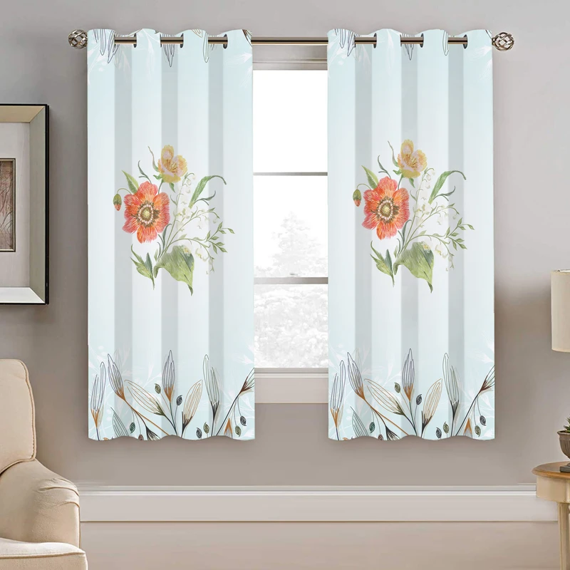 پرده نیروانا طرح گل مدل هازان کد 8913 سایز 140×200 سانتی متر