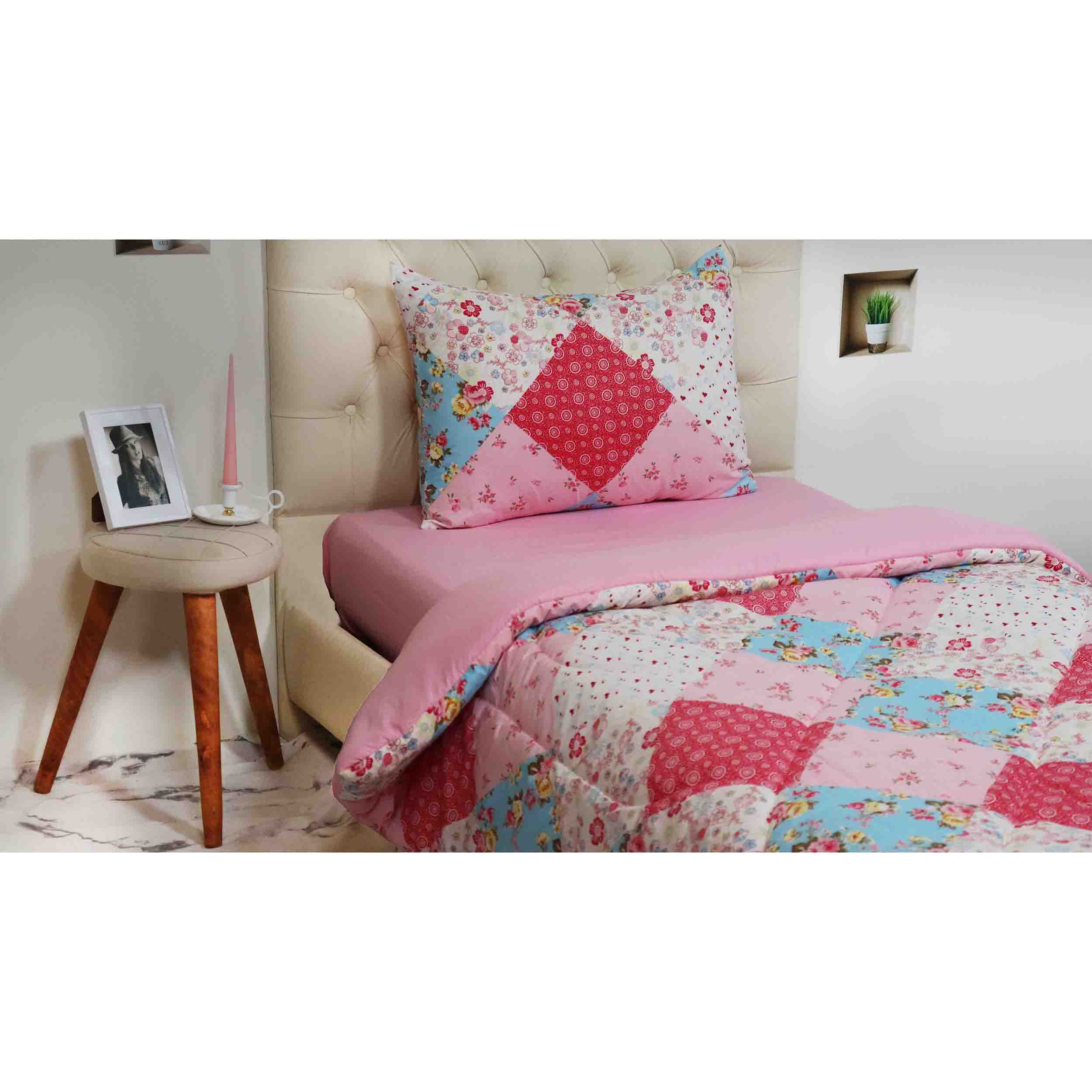 سرویس خواب مانیکاهوم مدل چهل تکه 1 نفره 3 تکه