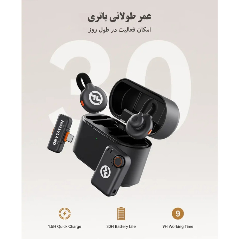 میکروفون بی سیم هالی لند مدل LARK M2S Mini Combo