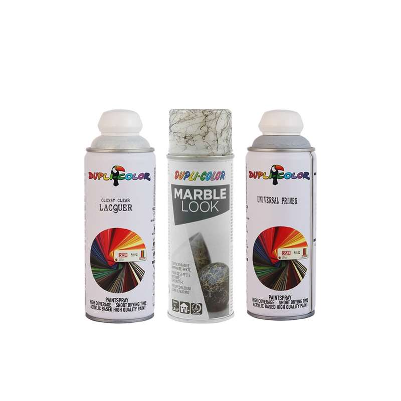 اسپری رنگ پرایمر و کیلر و ماربل دوپلی کالر مدل pcm حجم 400 میلی لیتر مجموعه 3 عددی
