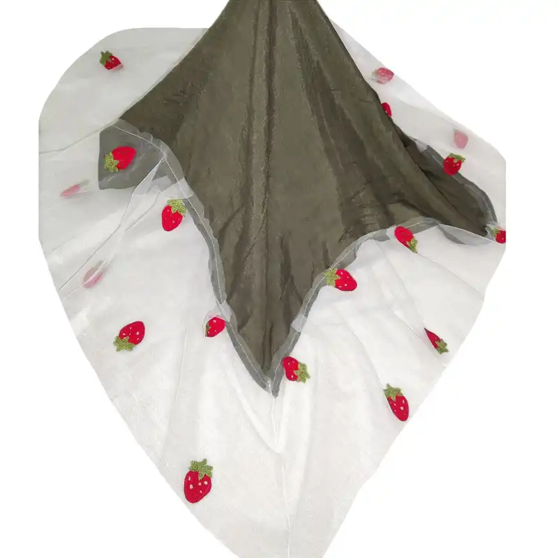 روسری زنانه مدل وال اسلپ تور توت فرنگی