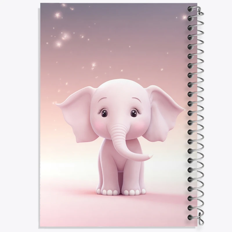 دفتر نقاشی 50 برگ خندالو طرح فیل کیوت کد N2271