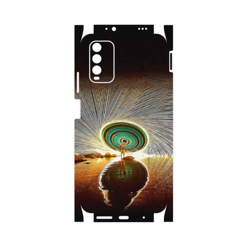 برچسب پوششی ماهوت مدل Night Light Fountain-FullSkin مناسب برای گوشی موبایل شیائومی Redmi 9T