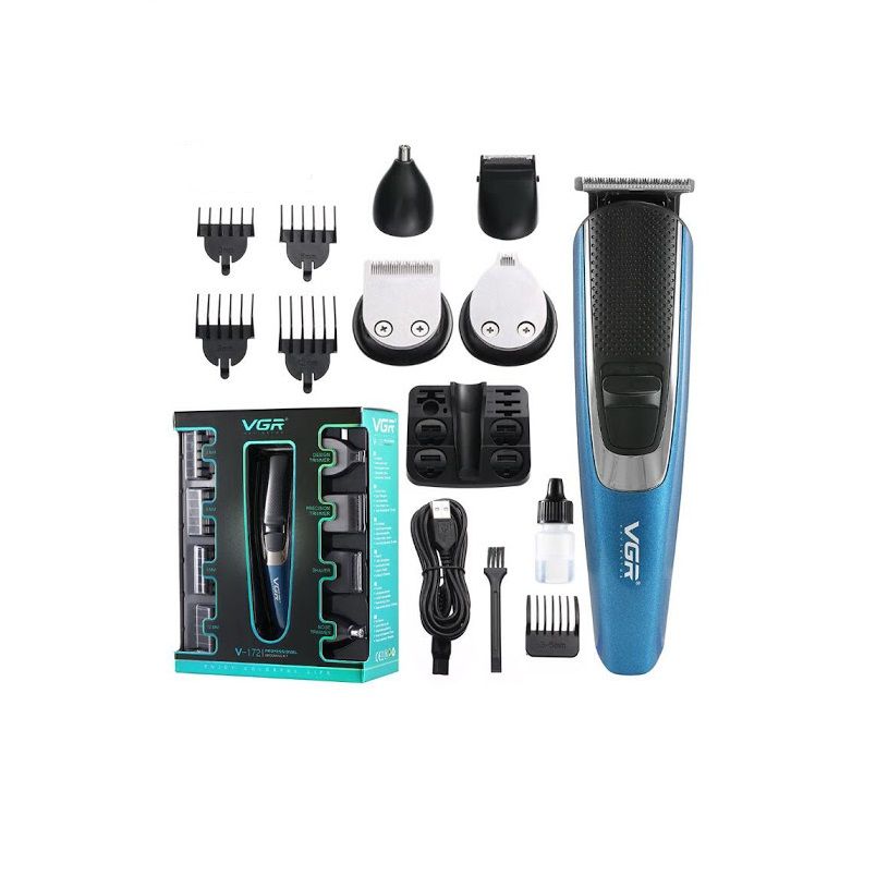 ست ماشین اصلاح موی صورت و بدن وی جی ار مدل V-172 - - 4