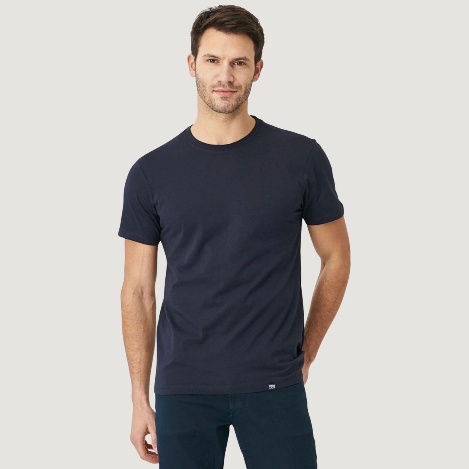 تی شرت آستین کوتاه مردانه نوزده نودیک مدل TS01 NB -  - 2