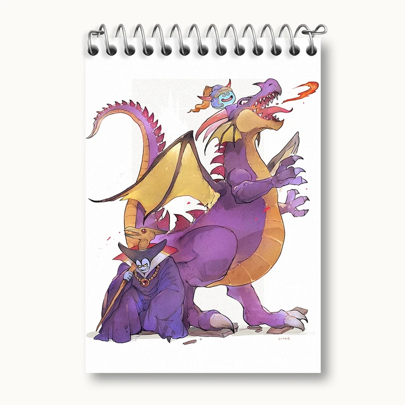 دفتر یادداشت 50 برگ خندالو مدل بازی دراگون کوئست (Dragon Quest) کد 35262