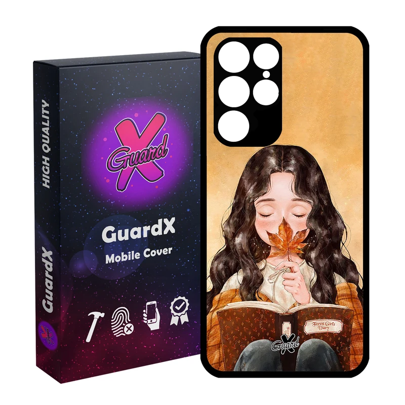 کاور گارد ایکس طرح Girl مدل Glass10223 مناسب برای گوشی موبایل سامسونگ Galaxy S22 Ultra