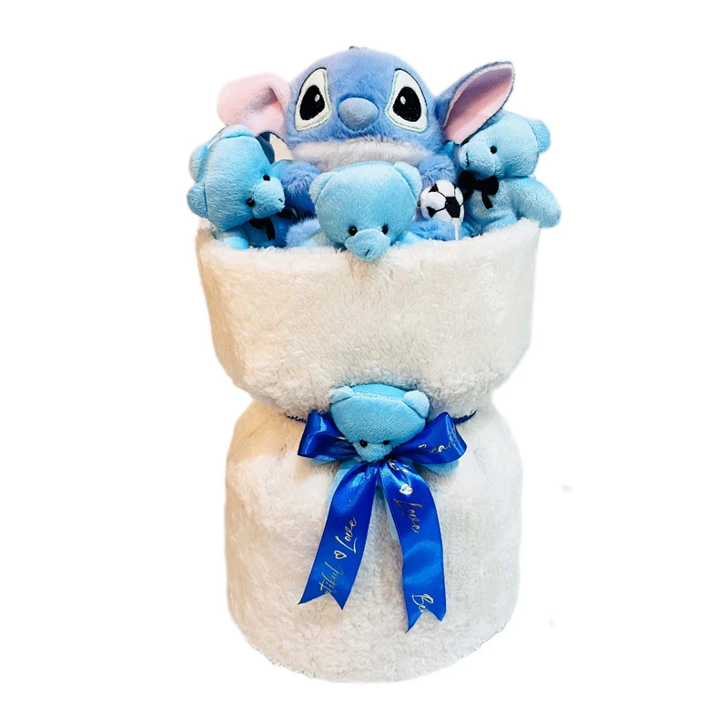 ست هدیه عروسک مدل دسته گل استیج مجموعه ۸ عددی کد 03