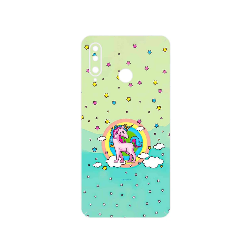 برچسب پوششی ماهوت مدل Rainbow unicorn adventure مناسب برای گوشی موبایل هوآوی P30 Lite (24 MP Camera)