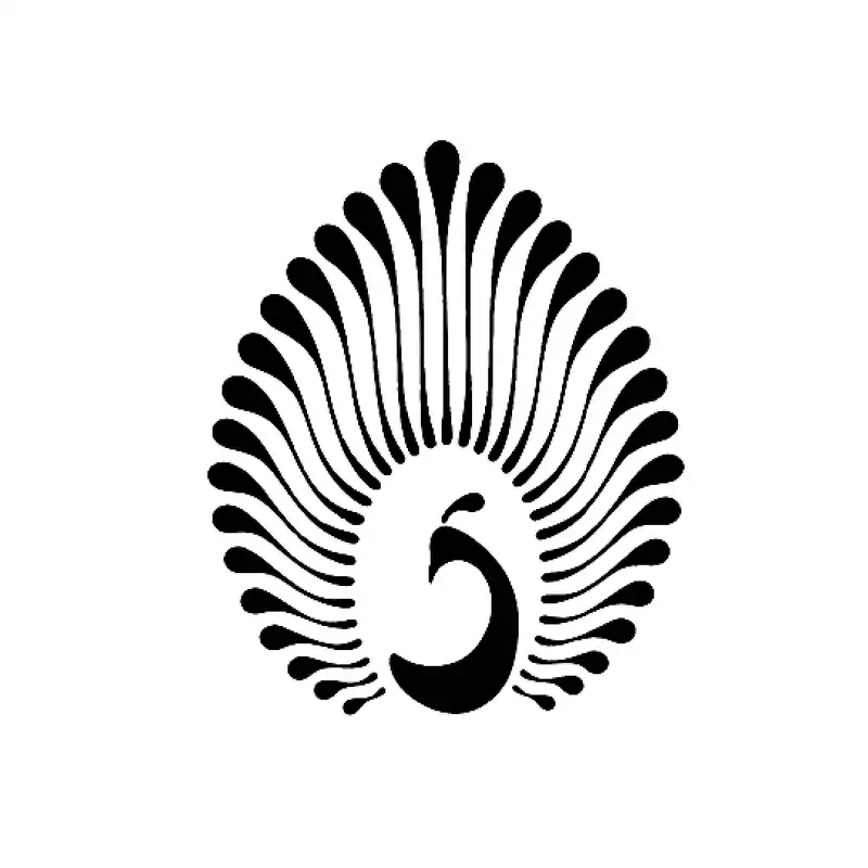 شابلون باتیس آرت طرح طاووس کد 50-106