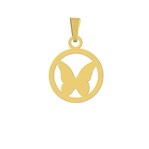 آویز گردنبند زنانه هایکا مدل پروانه کد ha 4