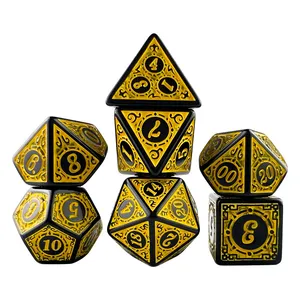تاس بازی مدل Dungeons and Dragons بسته 7 عددی