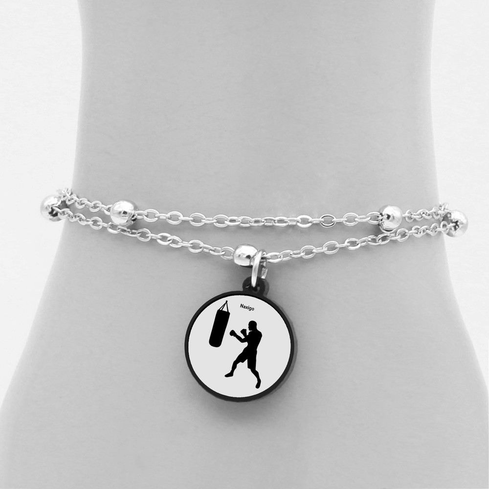 پابند زنانه ناکسیگو مدل شب تاب طرح بوکس کد LB7397