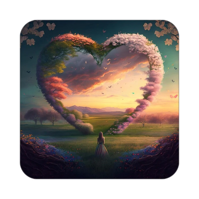 زیر لیوانی کاکتی مدل عاشقانه کد mp12771