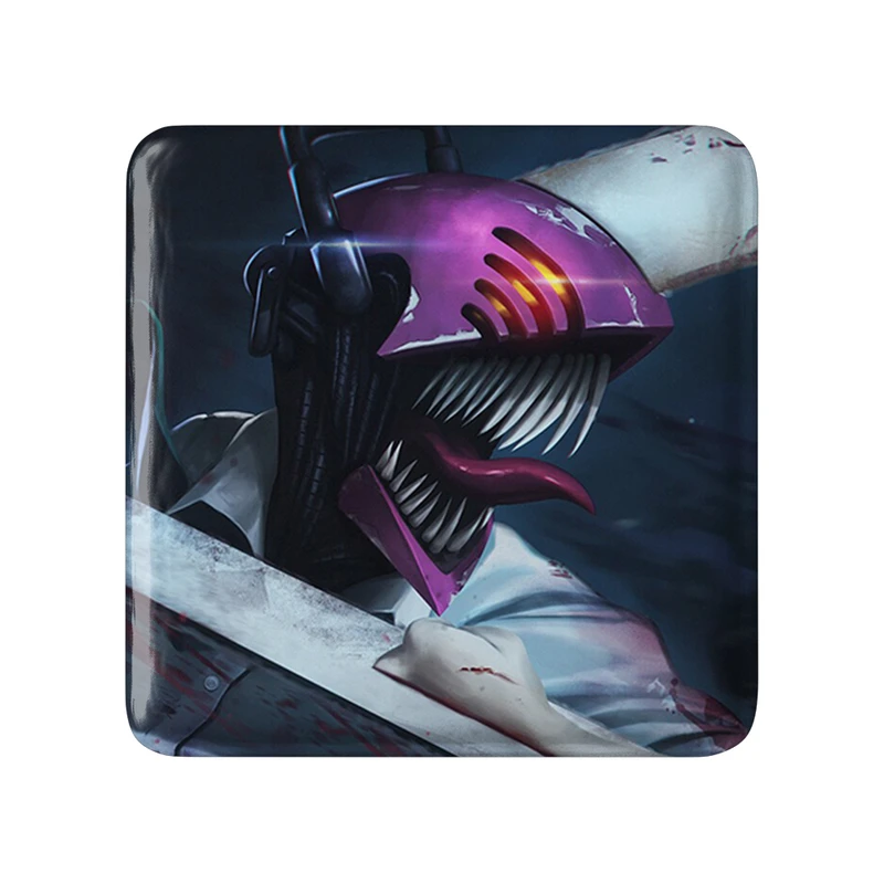 مگنت خندالو طرح دنجی انیمه مرد اره ای Chainsaw Man  مدل مربعی کد 23207