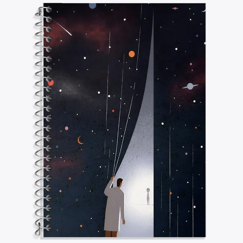 دفتر لغت 50 برگ خندالو طرح انتزاعی کد F7372