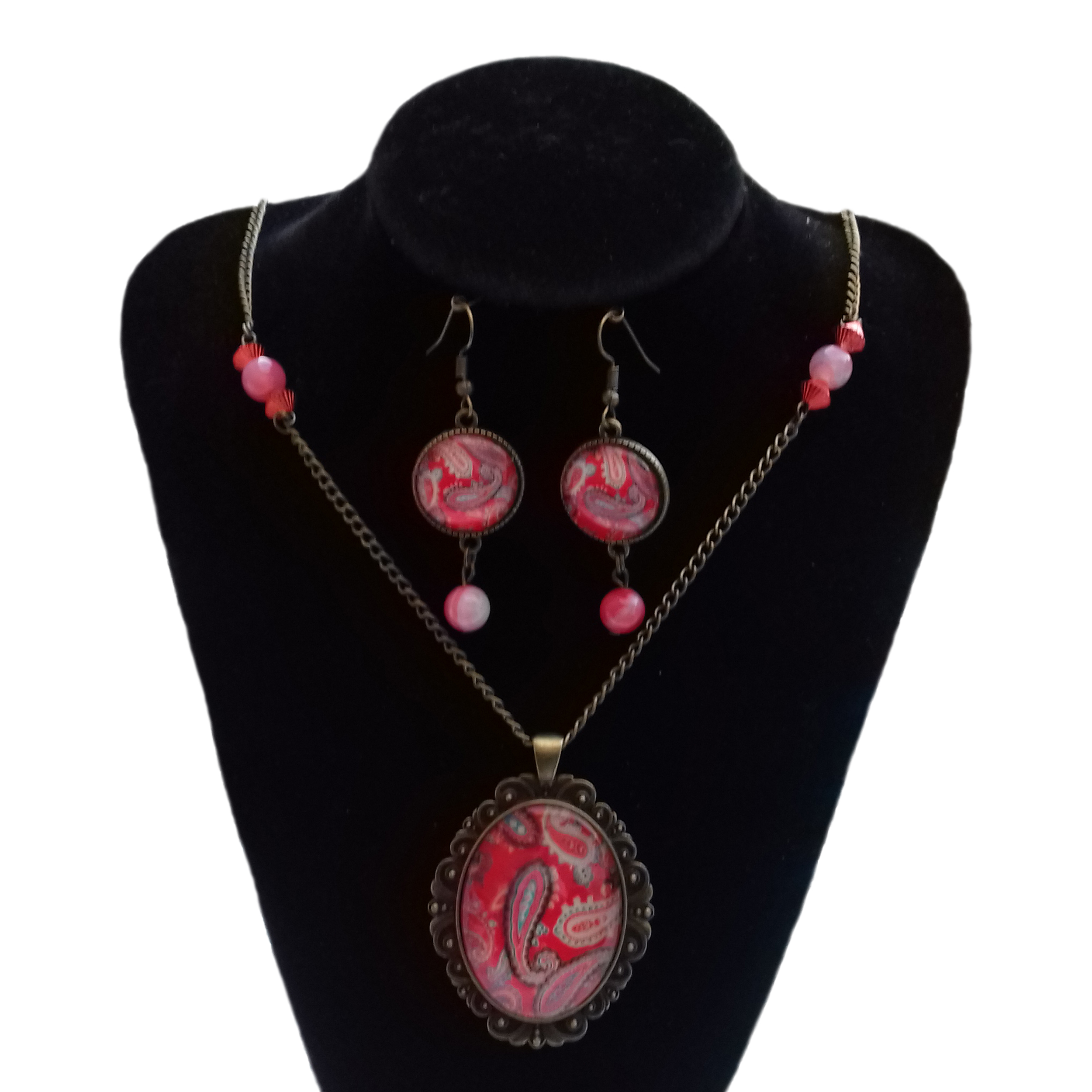 نیم ست زنانه طرح بته جقه کد 1106