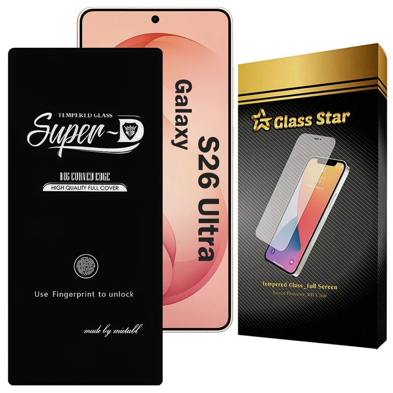 محافظ صفحه نمایش گلس استار مدل SUPERDNS مناسب برای گوشی موبایل سامسونگ Galaxy S26 Ultra 5G