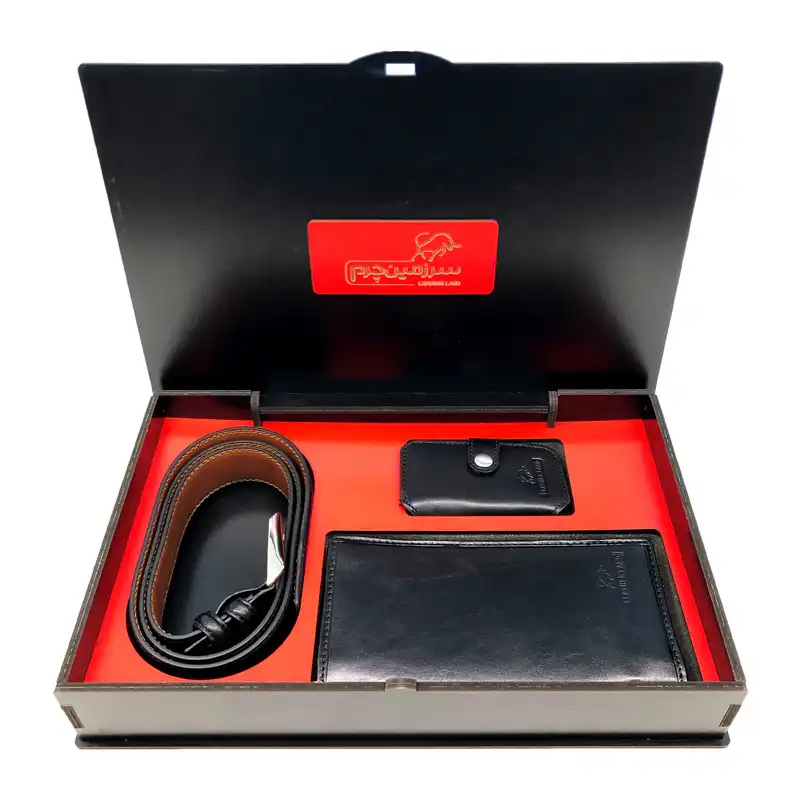 ست هدیه مردانه سرزمین چرم مدل 131090